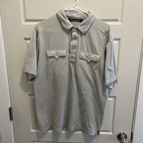 Travis Mathew Golf Shirt Double Front Pocket Size L - Picture 1 of 3